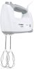 BOSCH Handmixer ErgoMixx MFQ36440 5 standen plus turbofunctie, 2 roergardes, 2 edelstalen deeghaken, pureerstaaf, beker, wit online kopen