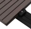 VIDAXL Terrasplanken met accessoires 16 m², 2, 2 m HKC donkerbruin online kopen