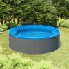 VidaXL Splasher pool met hangende skimmer en pomp 350x90 cm grijs online kopen
